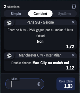 conseil parions sport combine paris sportif ticket football fdj tabac pronostic champions league