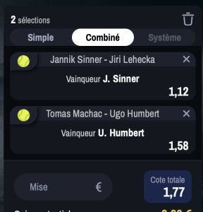 conseil combine parions sport tennis atp tour