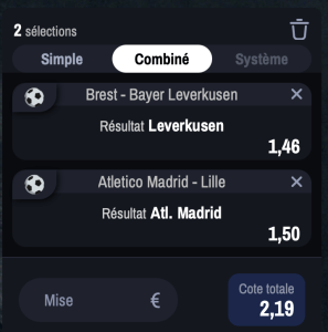 conseil pronostic paris sportif combine fiable champions league