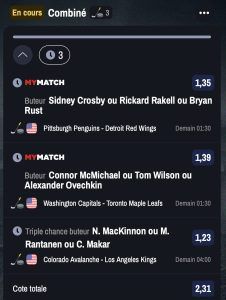 tipster pro conseil pronostic analyse nhl hockey sur glace sport us combine grosse cote fiable rentable gagnante