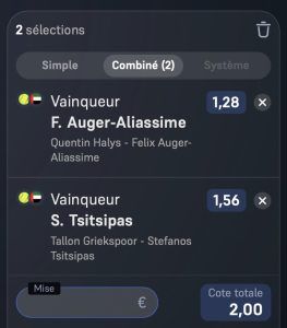 ticket parions sport combine tennis atp tour grosse mise pronosoft fdj