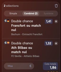 ticket parions sport pronostic combine football ticket fdj fiable grosse cote