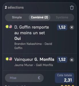 ticket parions sport tennis atp tour atp grosse cote fdj fiable