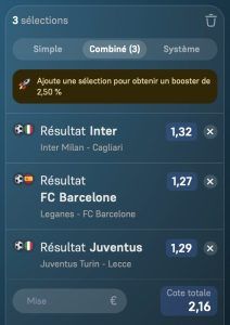 Ticket parions sport combine football fdj gros combine grosse cote fiable rentable buteur coupon gratuit fdj parions sport pronosoft