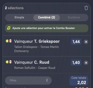 parions sport combine tennis atp