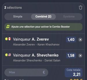 ticket combine parions sport tennis atp fdj