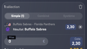 ticket parions sport US coupon fdj hockey sur glace grosse cote nhl