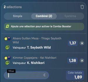 parions sport tennis balle jaune circuit atp grand chelem open Australie coupon combine grosse cote fdj