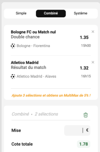 parions sport football coupon combine fdj pronostic finale can maroc