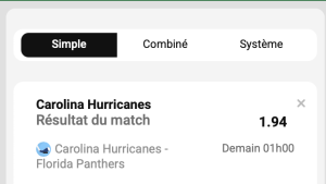 ticket analyse parions sport coupon fdj nhl sport us hockey sur glace
