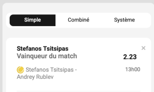ticket parions sport combine tennis balle jaune atp