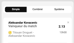 ticket analyse parions sport tennis atp montpellier coupon fdj grosse cote