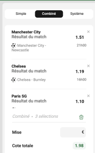 ticket analyse parions sport combine football fdj ticket buteur grosse cote