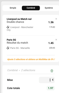ticket analyse parions sport ticket football classico psg om coupon parions sport combine fdj grosse cote buteur