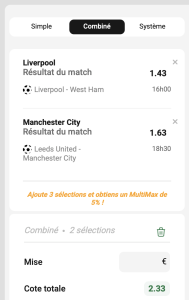 ticket analyse parions sport combine football atp