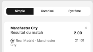 ticket analyse parions sport coupon football combine parions sport champions league fdj