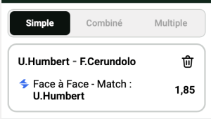 parions sport ticket analyse parions sport coupon fdj Humbert tennis atp Miami