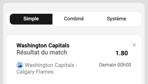 ticket analyse parions sport nhl