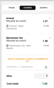 parions sport combine football coupon fdj ligue des champions grosse cote prono safe fun buteurs