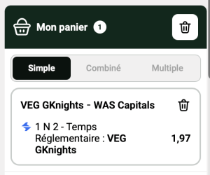 ticket analyse parions sport combine NHL ticket hockey sur glace
