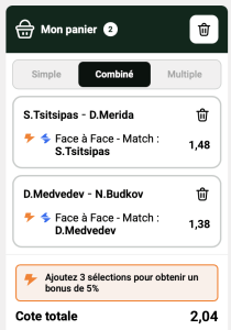 ticket analyse parions sport combine tennis atp