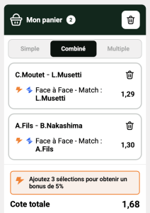 ticket analyse parions sport combine tennis atp tour