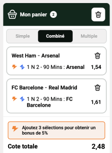 pronostic parions sport combine football