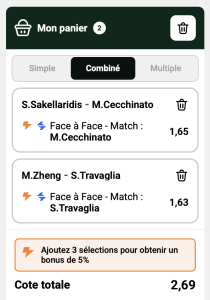 ticket analyse parions sport combine pronostic sportif coupon combine fdj grosse cote tennis