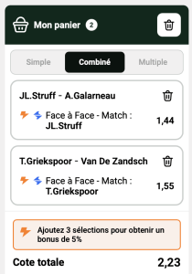 Avis parions sport combine tennis atp tour coupon fdj gazon