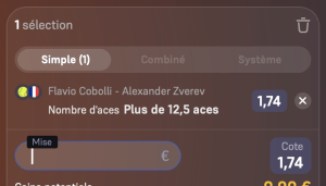ticket analyse parions sport combine tennis atp Roland Garros finale coupon fdj