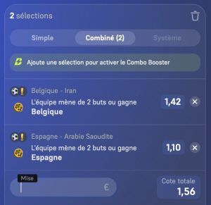 ticket analyse parions sport combine football coupon fdj grosse cote coupe du monde fiable score exact