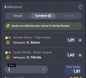 ticket analyse parions sport combine tennis atp terre battue coupon fdj