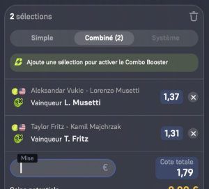 ticke analyse parions sport combine tennis atp Washington dur grosse cote coupon fdj fiable