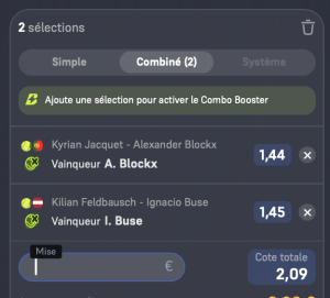 ticket analyse parions sport combine tennis atp tour terre battue combine coupon fdj