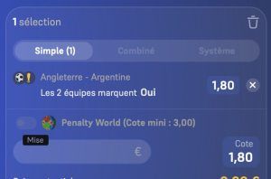 ticket analyse parions sport coupe du monde football demi finale ticket fdj parions sport