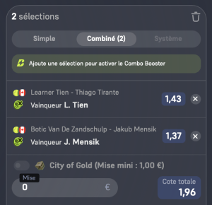 ticket analyse parions sport combine tennis atp montreal master mille coupon fdj grosse cote fiable rentable