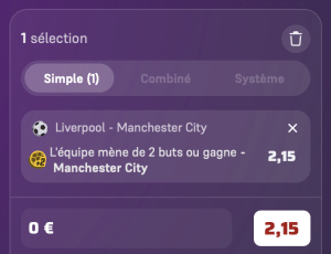 Ticket analyse parions sport foot